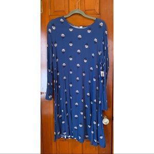 Old Navy Long Sleeve Jersey Swing Dress